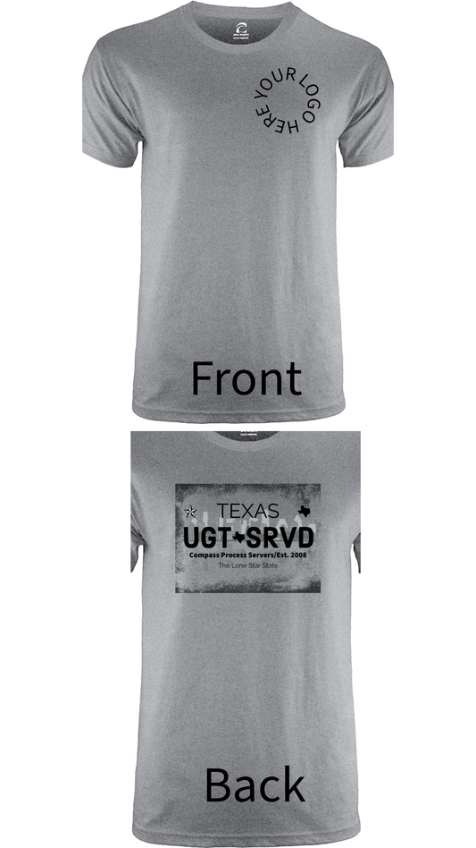 Cities Collection Short Sleeve T-Shirt Company Logo on Front, any Design on Back