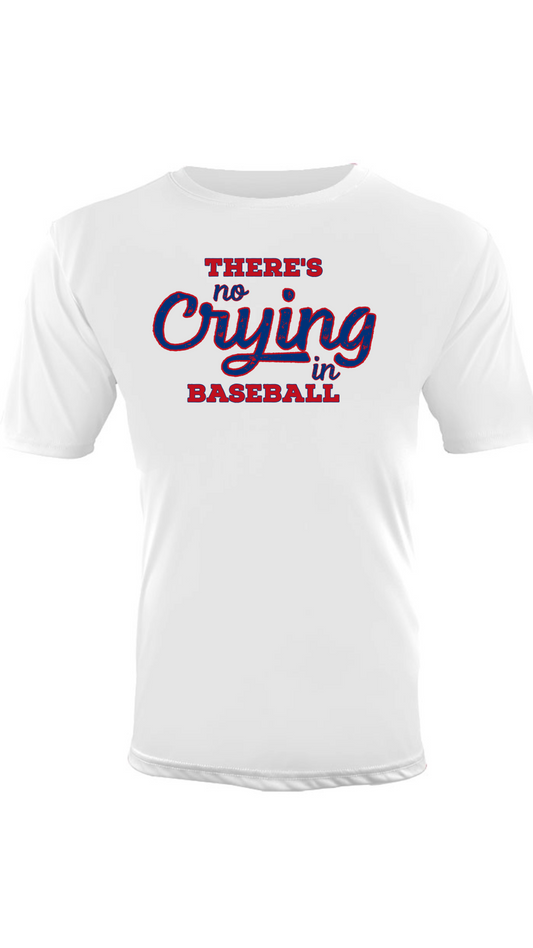 Texas YOUTH Baseball "There's No Crying in Baseball" Shirt