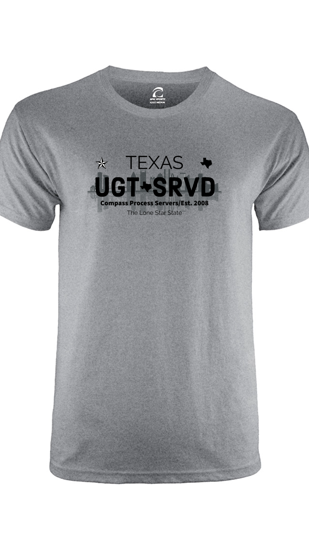 Houston Cities Collection Short Sleeve T-Shirt FRONT DESIGN