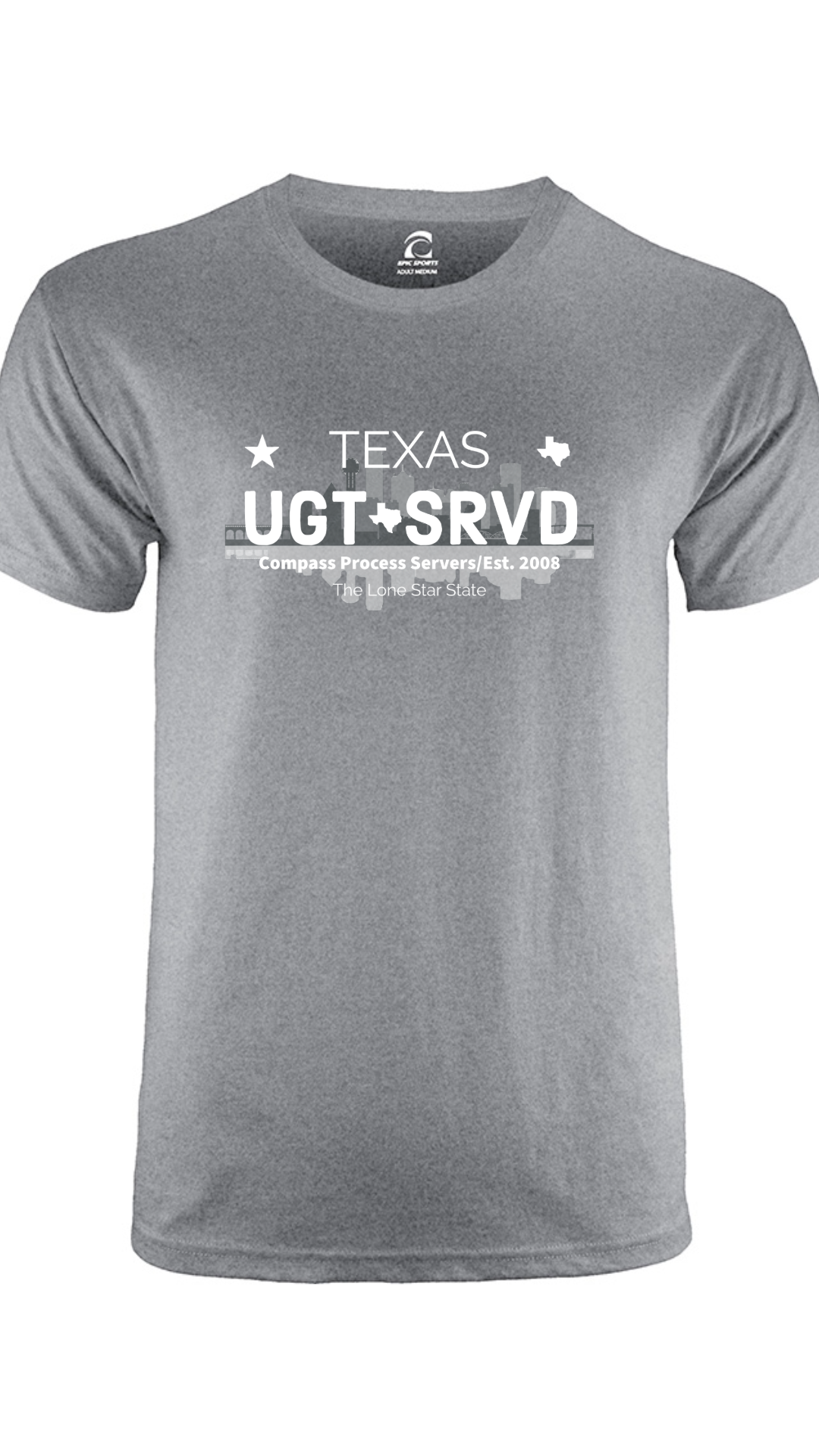Dallas Cities Collection Short Sleeve T-Shirt FRONT DESIGN