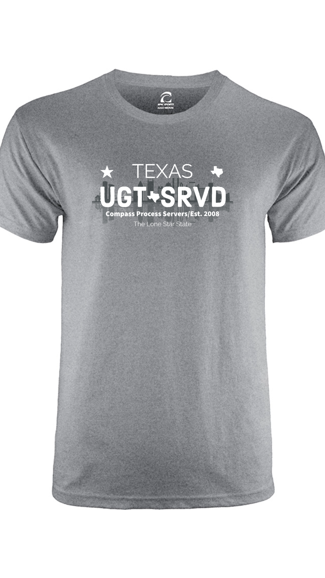 Houston Cities Collection Short Sleeve T-Shirt FRONT DESIGN