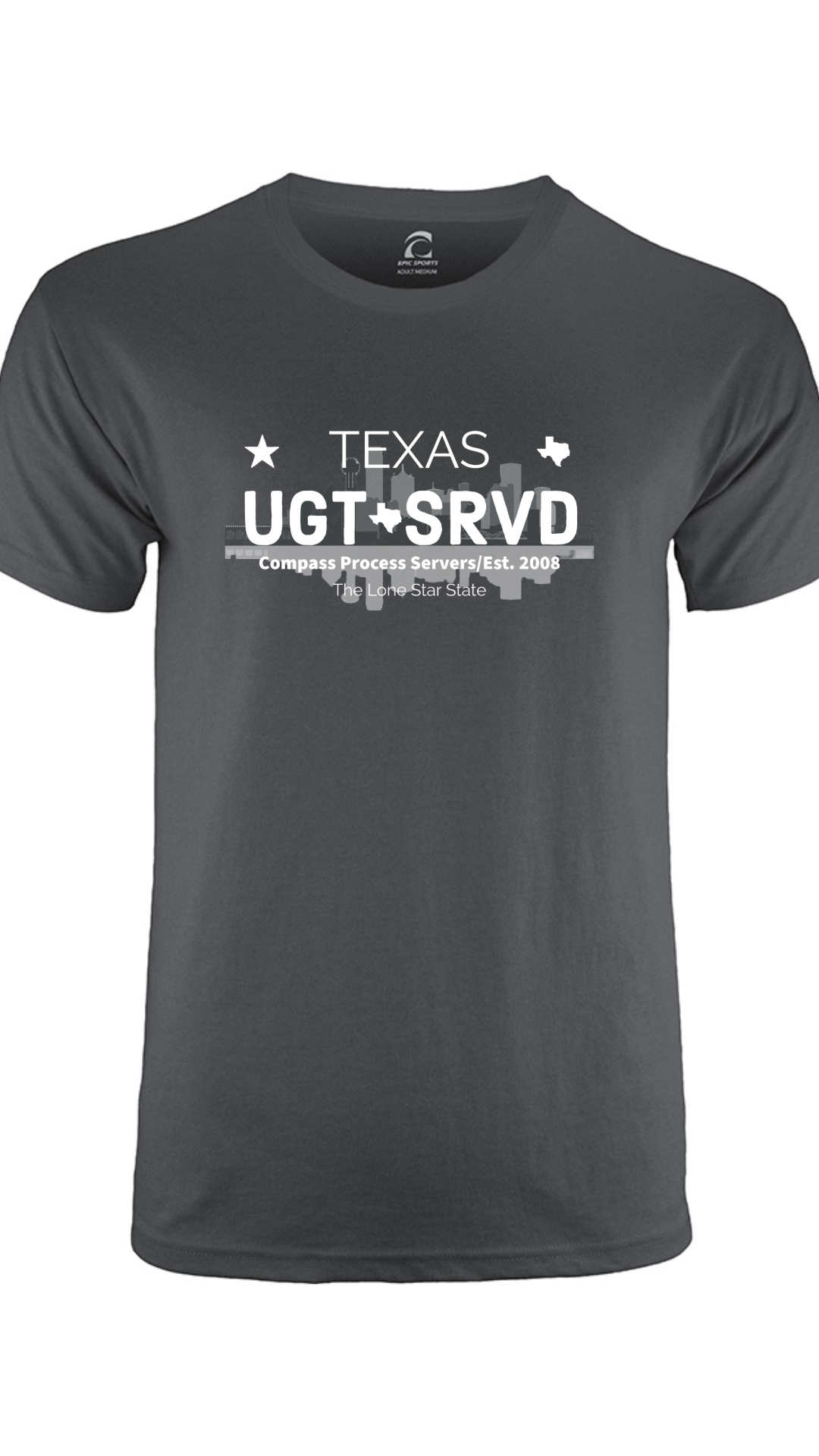 Dallas Cities Collection Short Sleeve T-Shirt FRONT DESIGN