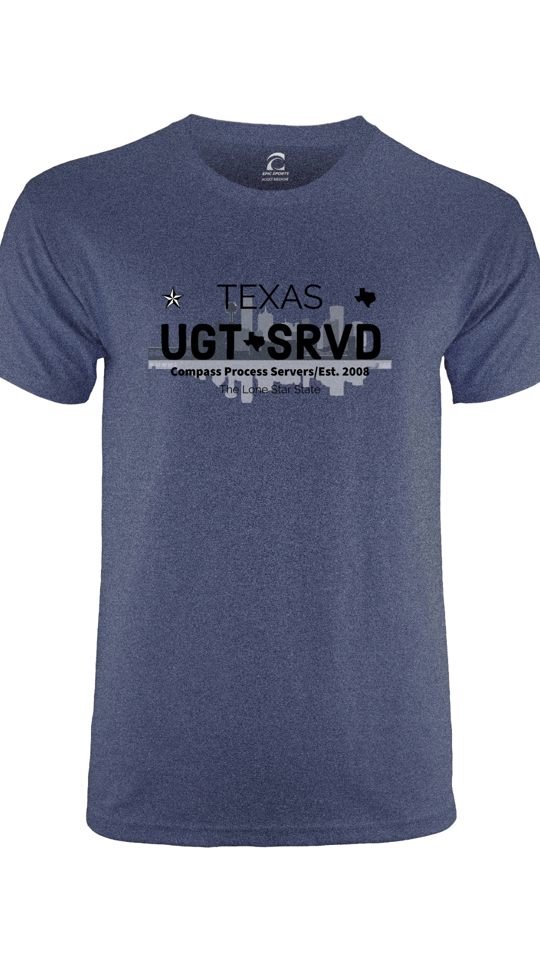 Dallas Cities Collection Short Sleeve T-Shirt FRONT DESIGN
