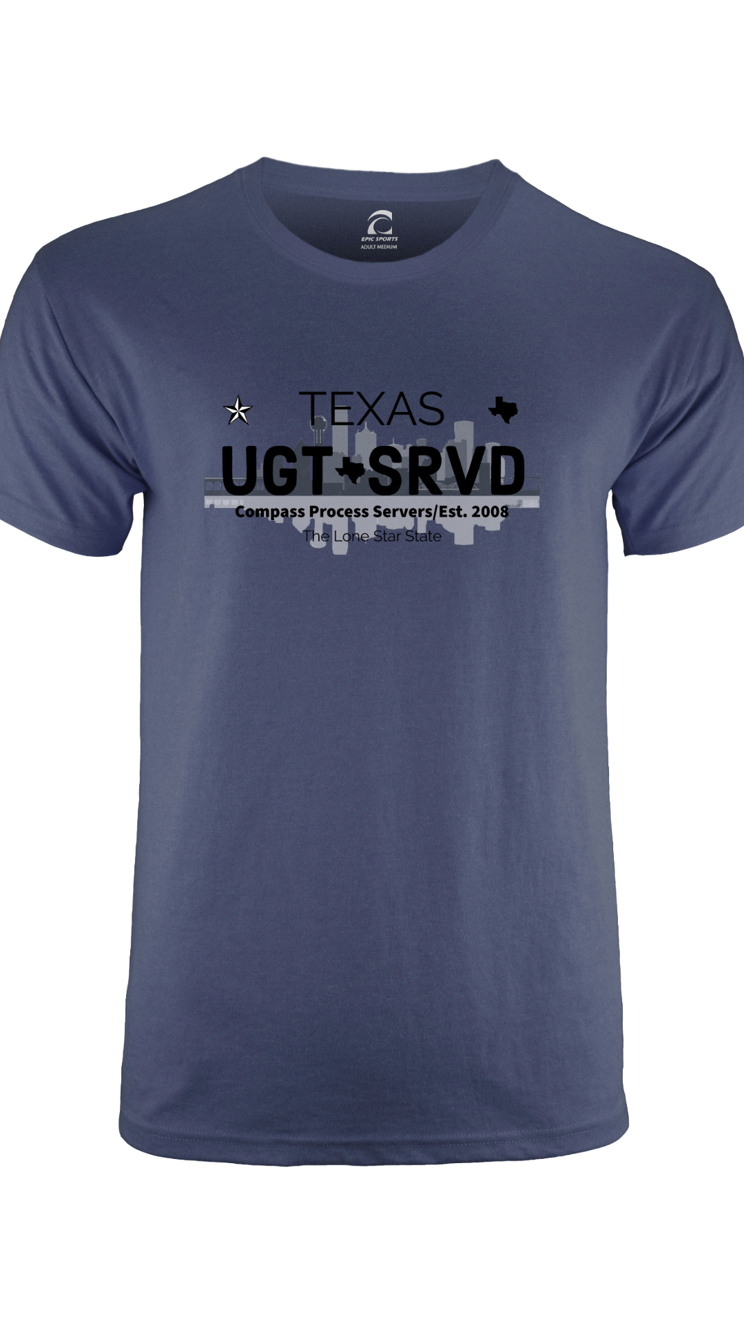 Dallas Cities Collection Short Sleeve T-Shirt FRONT DESIGN