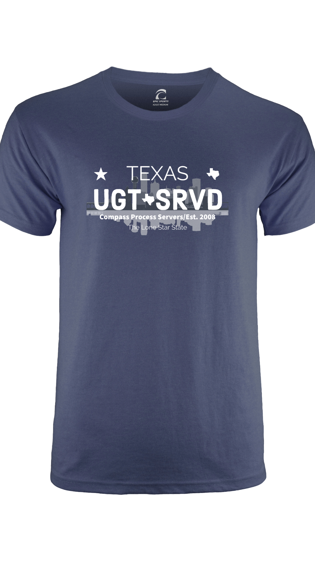 Dallas Cities Collection Short Sleeve T-Shirt FRONT DESIGN