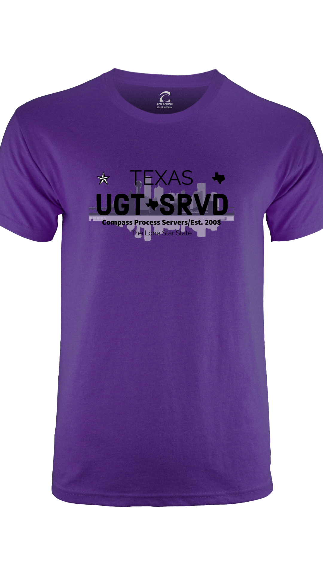 Dallas Cities Collection Short Sleeve T-Shirt FRONT DESIGN