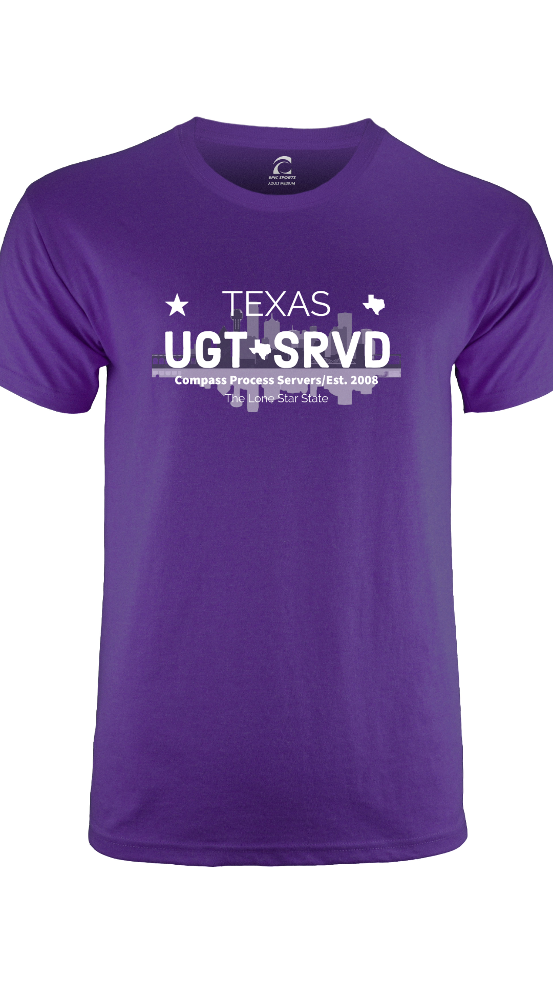Dallas Cities Collection Short Sleeve T-Shirt FRONT DESIGN