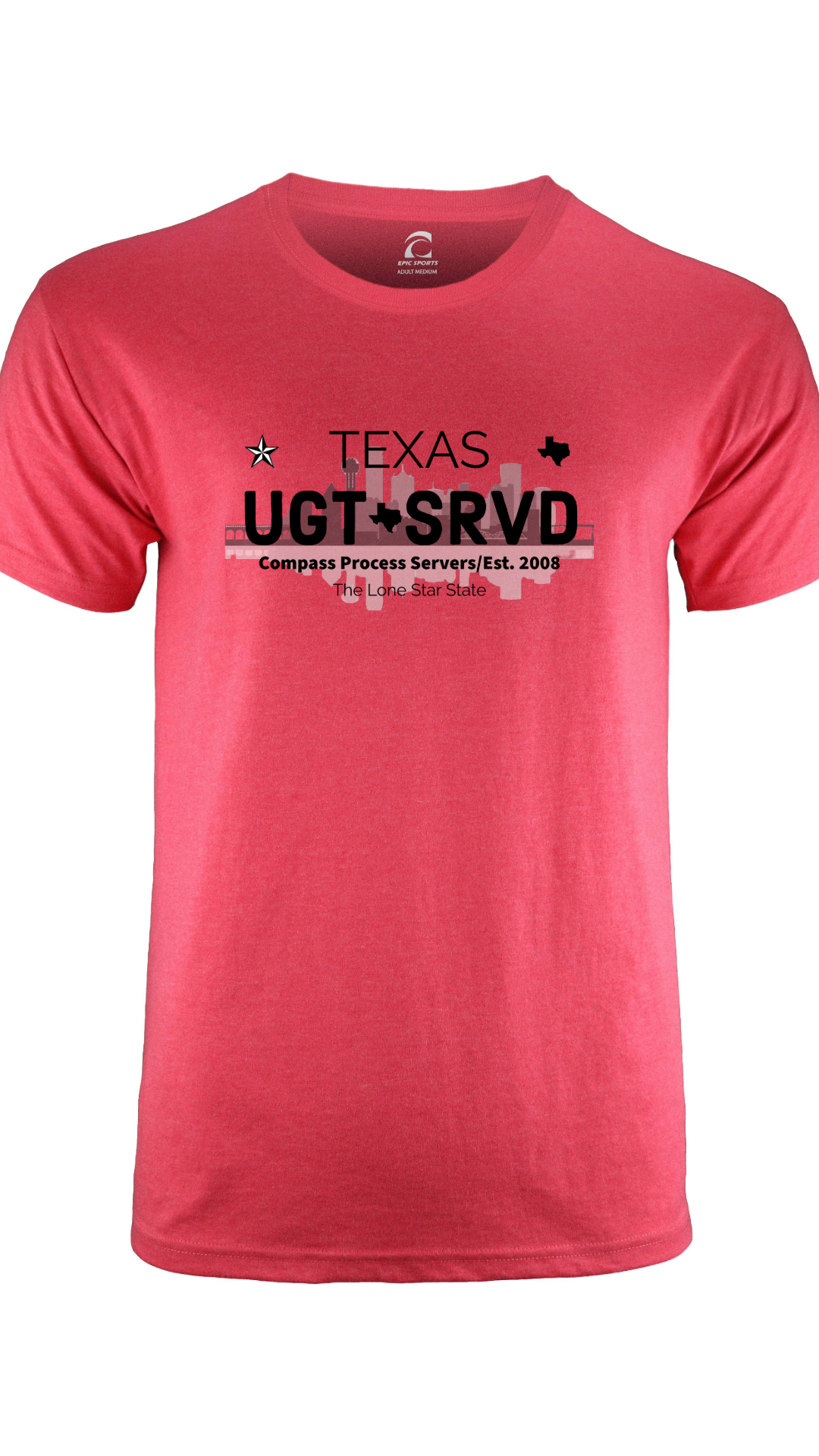Dallas Cities Collection Short Sleeve T-Shirt FRONT DESIGN