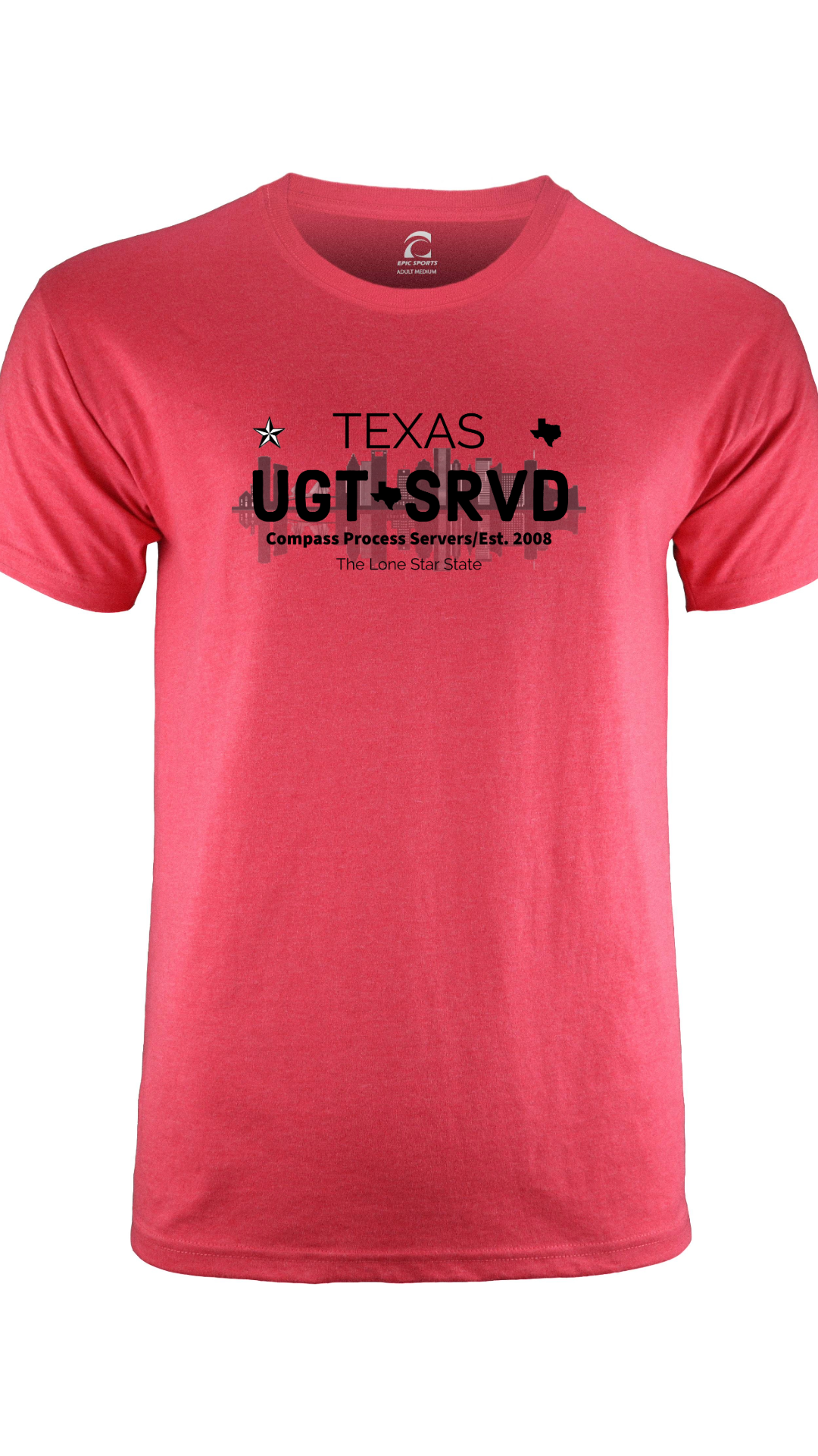 Houston Cities Collection Short Sleeve T-Shirt FRONT DESIGN