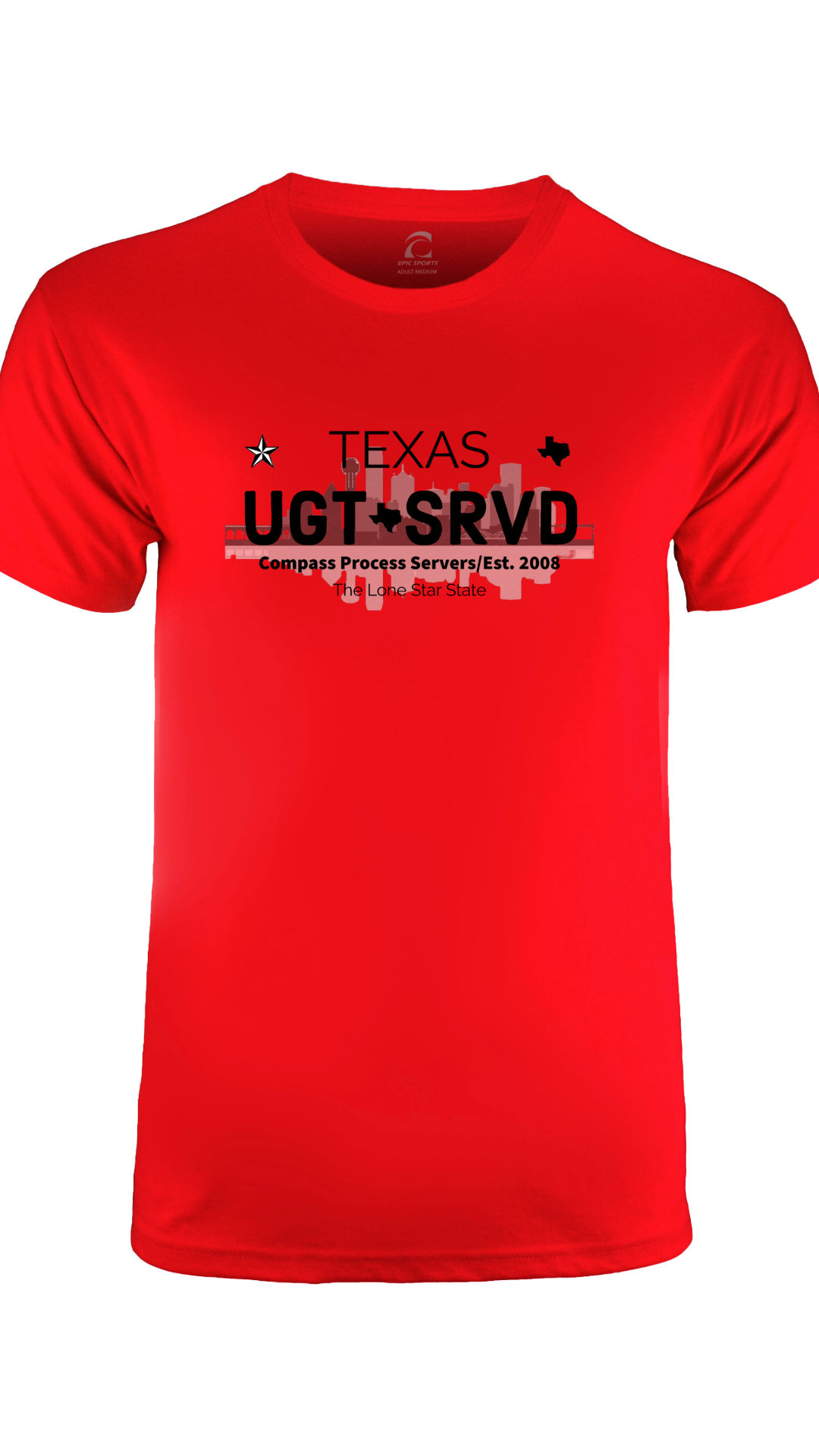 Dallas Cities Collection Short Sleeve T-Shirt FRONT DESIGN