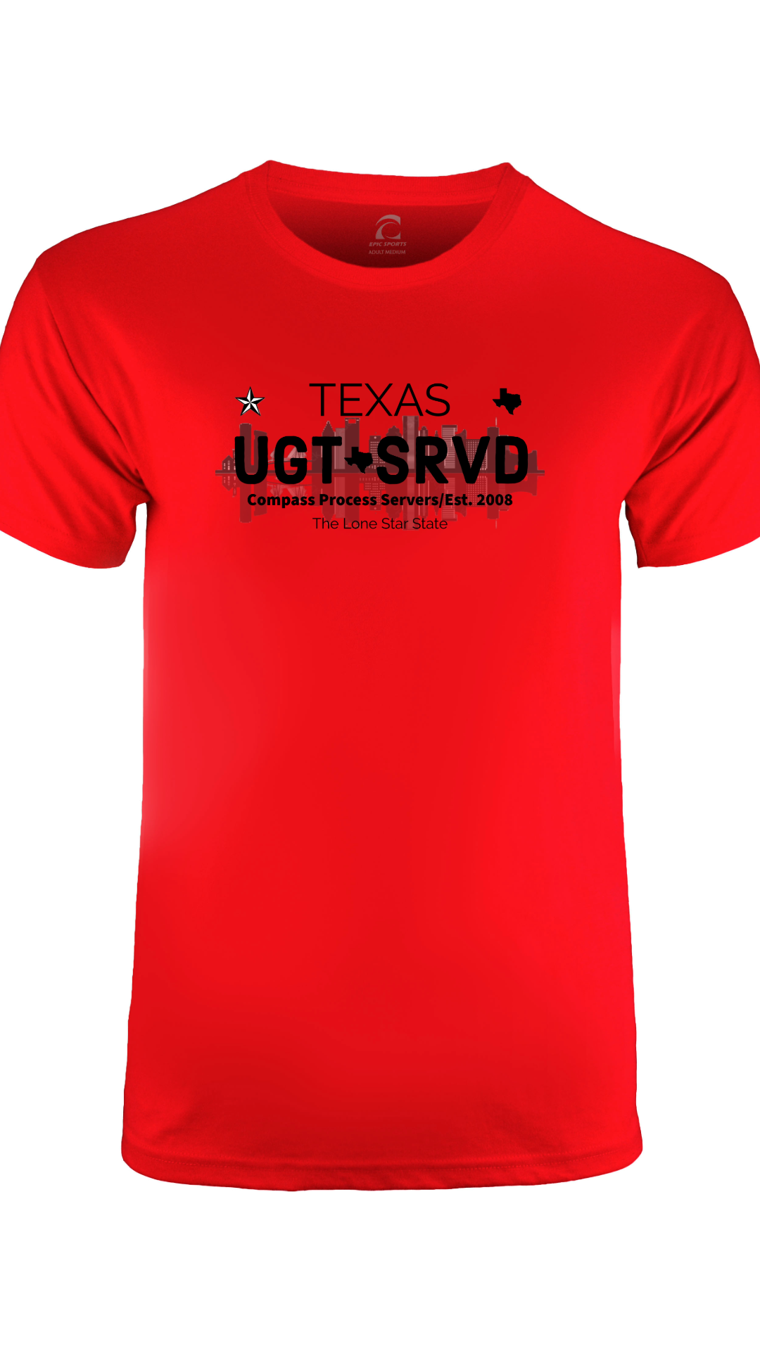 Houston Cities Collection Short Sleeve T-Shirt FRONT DESIGN