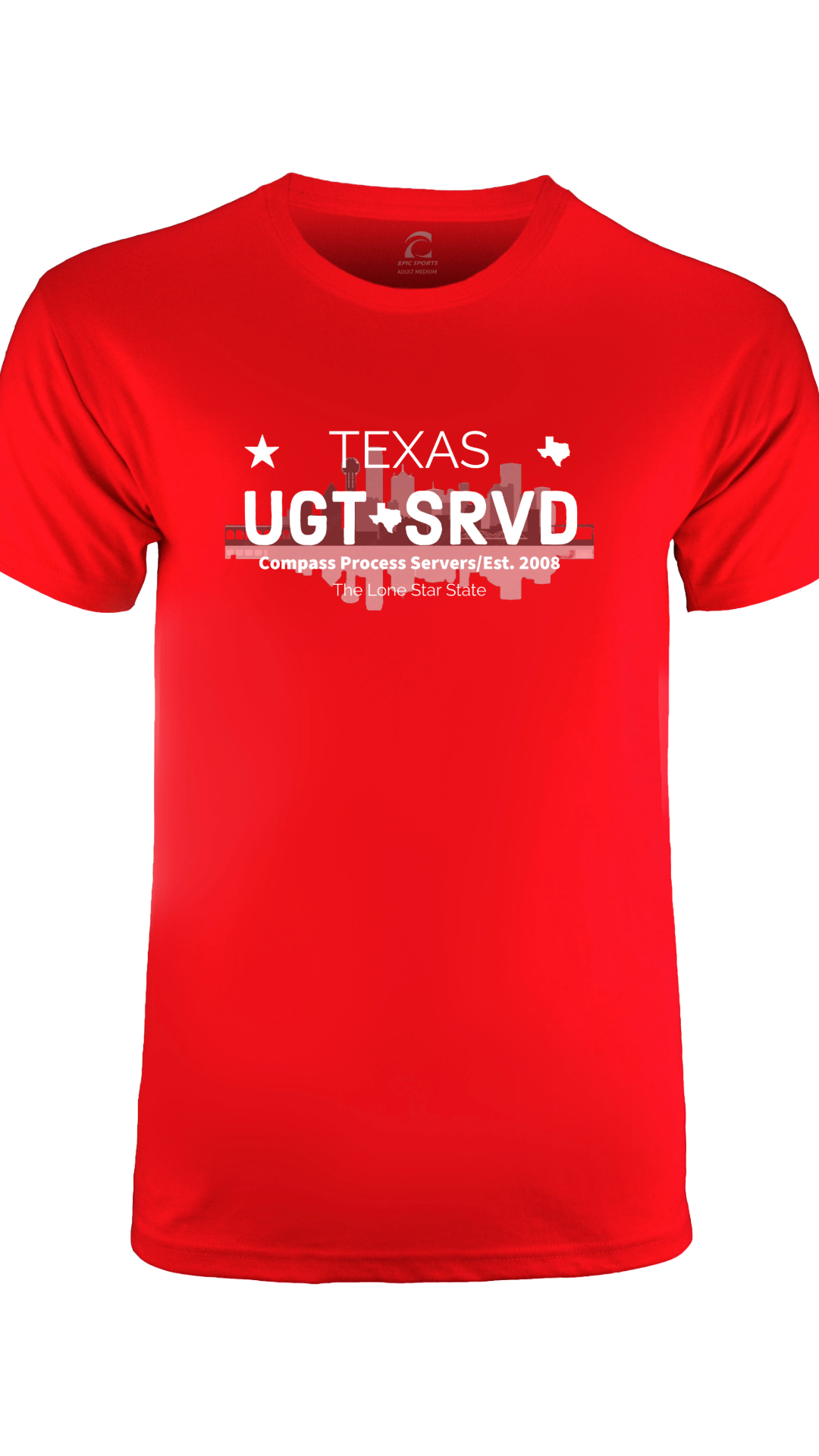 Dallas Cities Collection Short Sleeve T-Shirt FRONT DESIGN