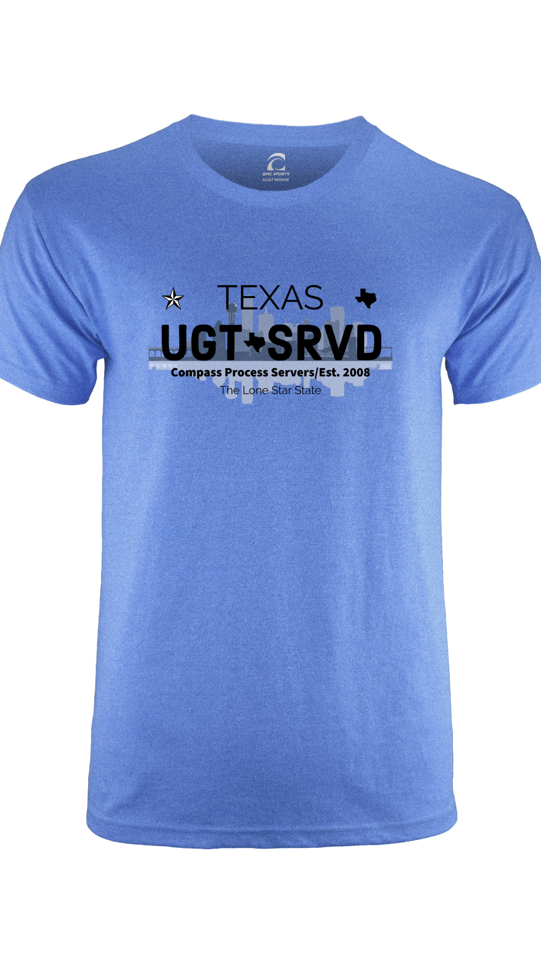Dallas Cities Collection Short Sleeve T-Shirt FRONT DESIGN