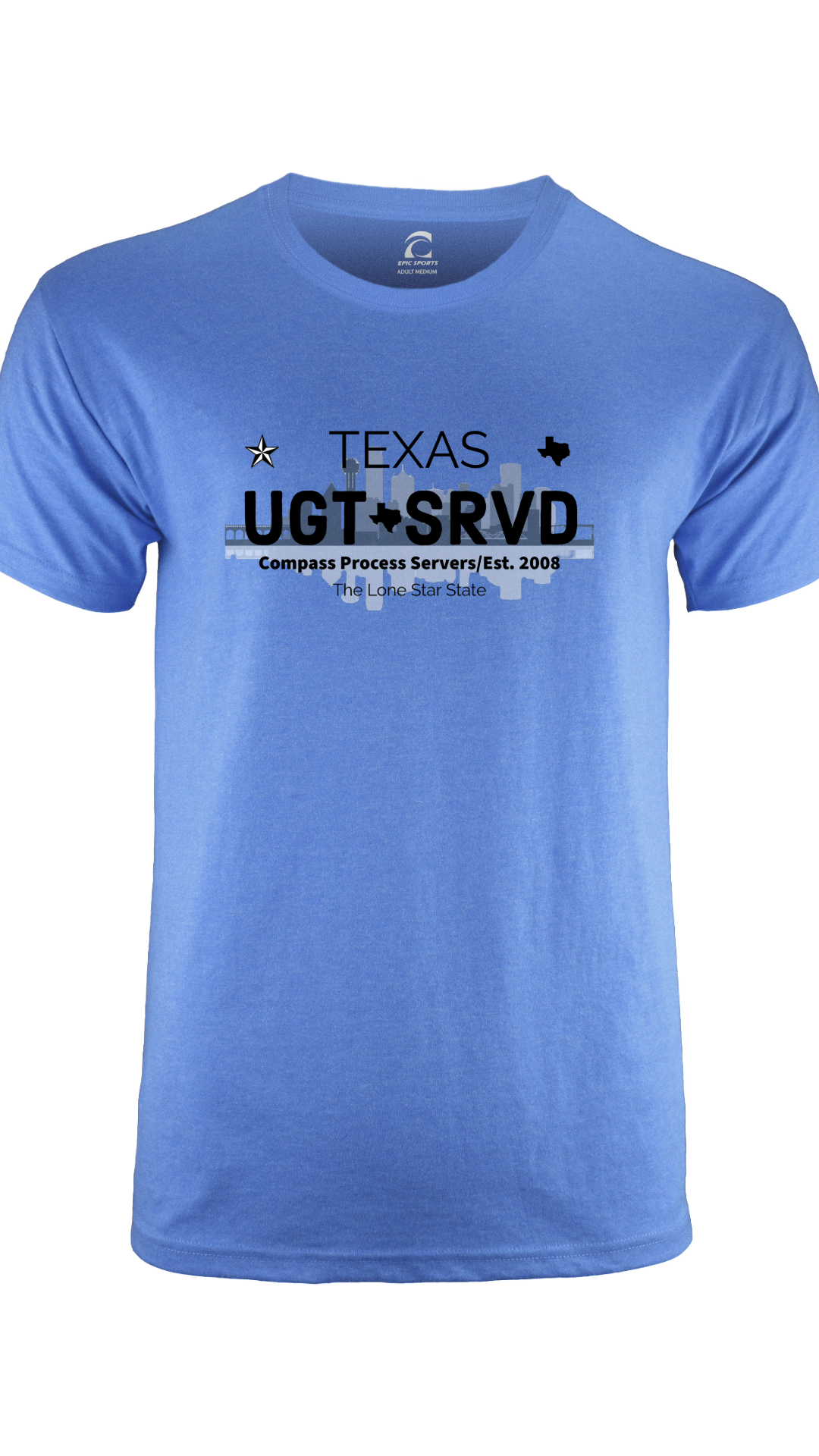 Dallas Cities Collection Short Sleeve T-Shirt FRONT DESIGN