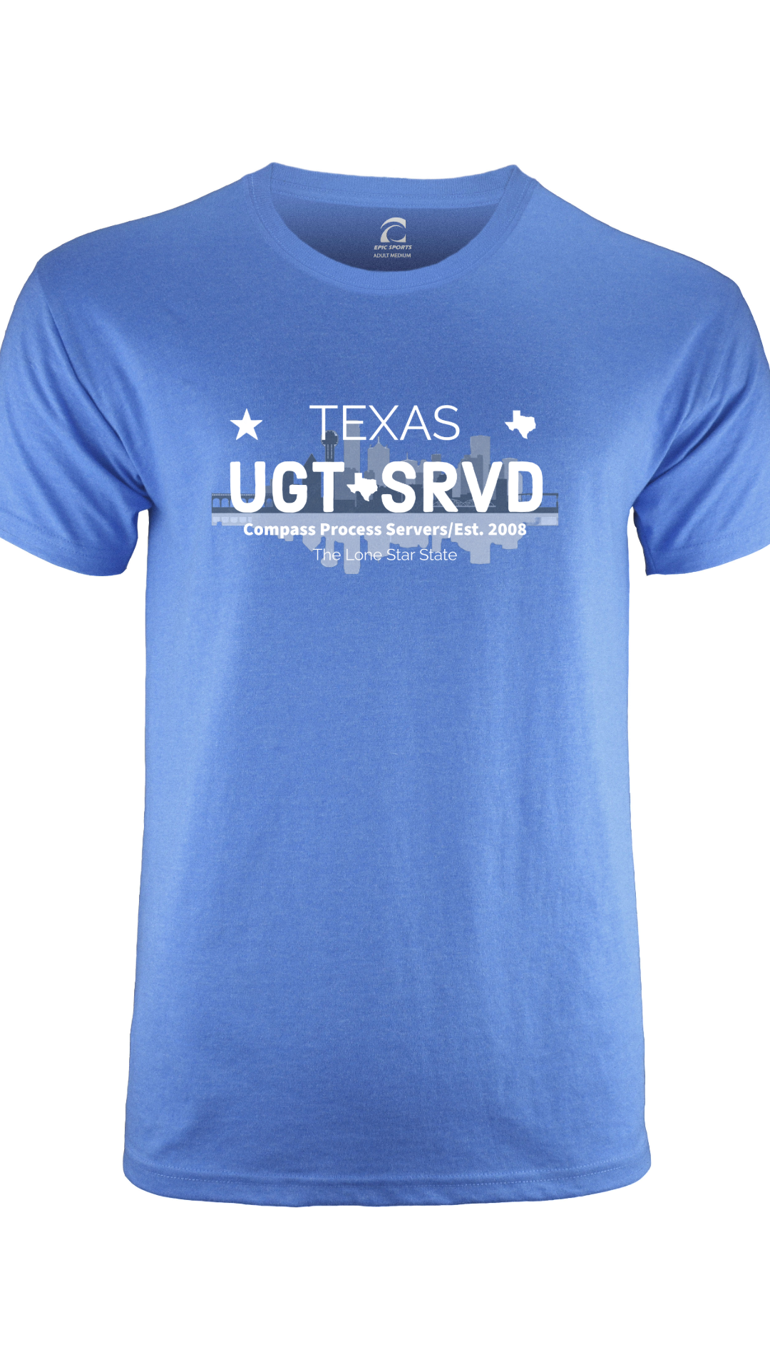 Dallas Cities Collection Short Sleeve T-Shirt FRONT DESIGN