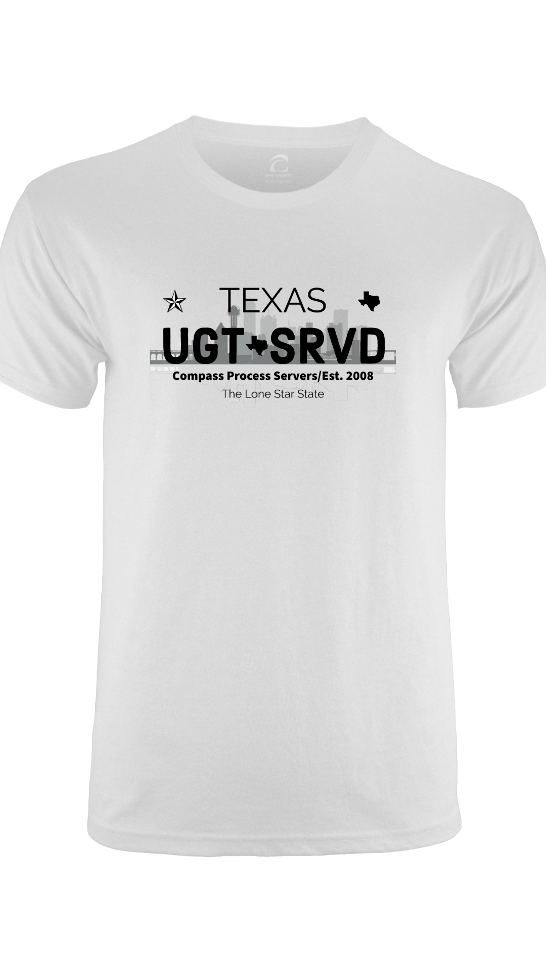 Dallas Cities Collection Short Sleeve T-Shirt FRONT DESIGN