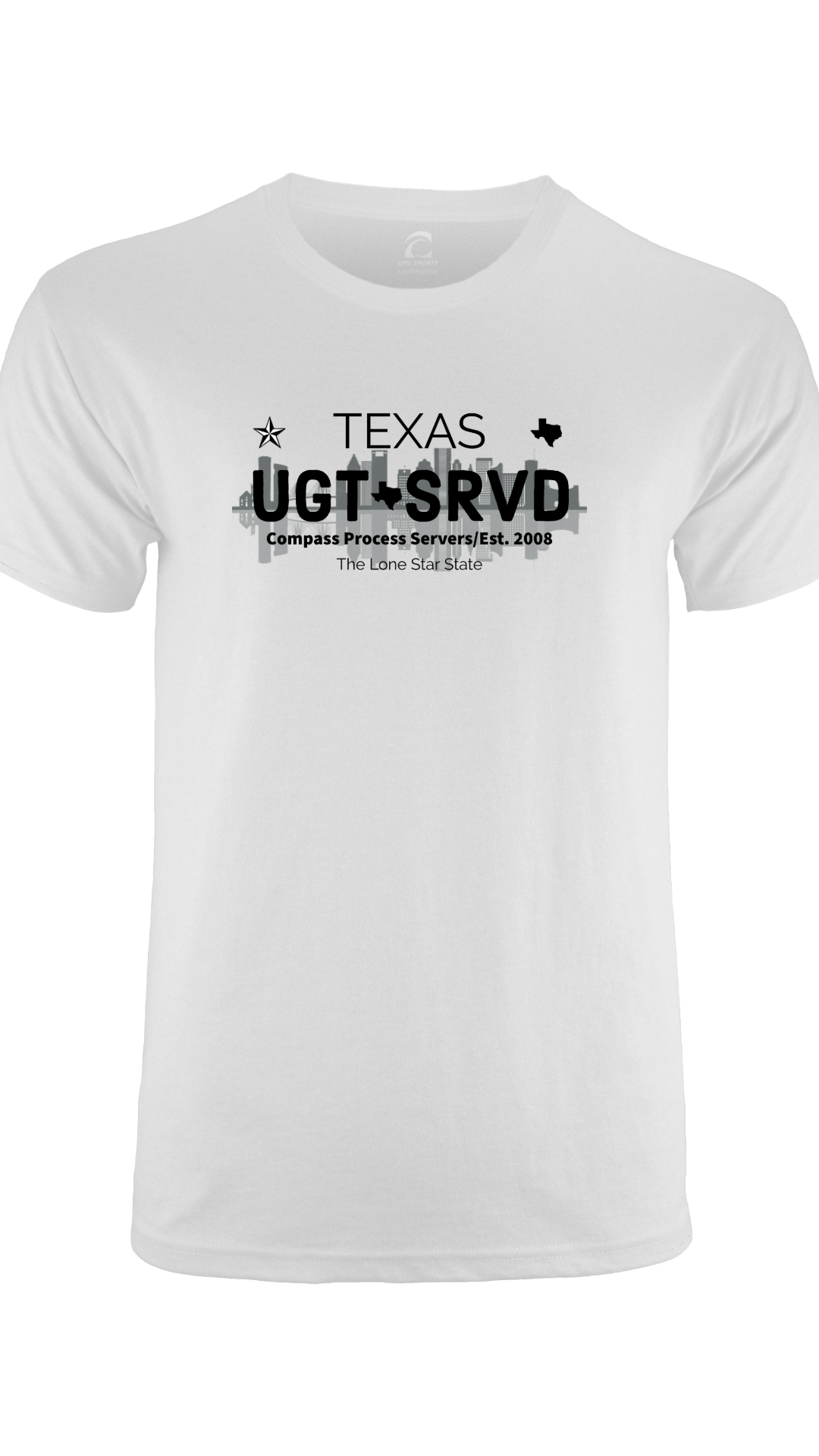 Houston Cities Collection Short Sleeve T-Shirt FRONT DESIGN